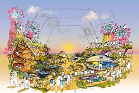 Artist's impression of the Eden Project Morecambe experience.