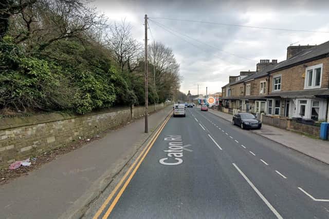 The roadworks to replace a gas main are just past the Shell garage on Caton Road in Lancaster. Picture from Google Street View.