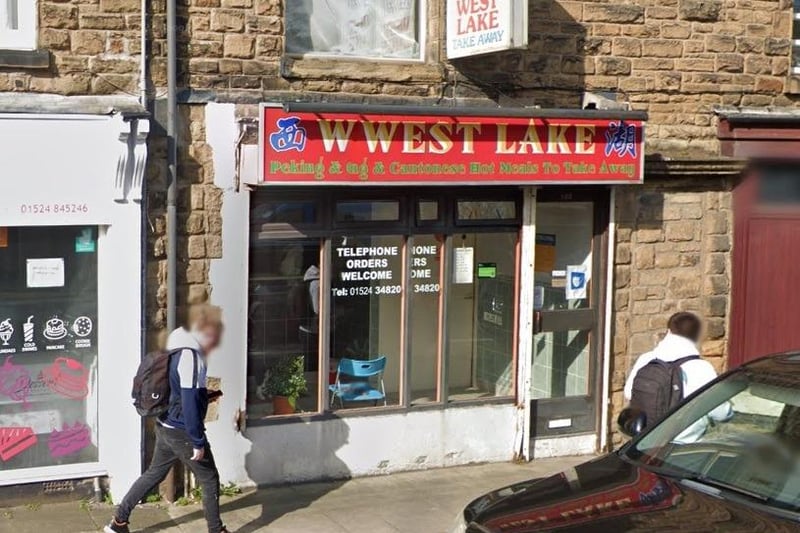West Lake Takeaway on Greaves Road, Lancaster, has a current 5 star rating.