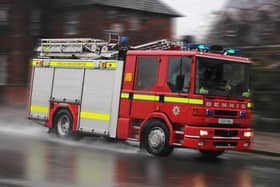 Two crews were called to the scene in Forton.