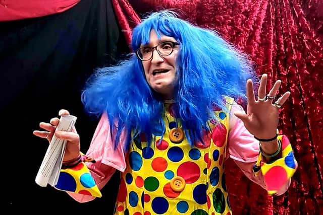 Christian Ainscough plays Widow Twanky in the pantomime.