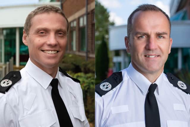 Samuel Mackenzie (left) and Russell Procter (right) were appointed as Assistant Chief Constables (ACCs)