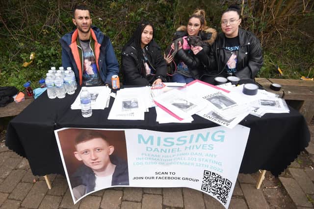Friends of Daniel Hives meet up to search for him around Lancaster.