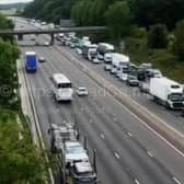 Congestion is building on the M6 northbound after a crash near Stoke this afternoon (Monday, September 5)