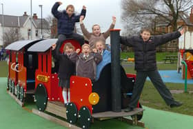 Children from Lytham CE Primary School enjoying the playground at Lytham Park View