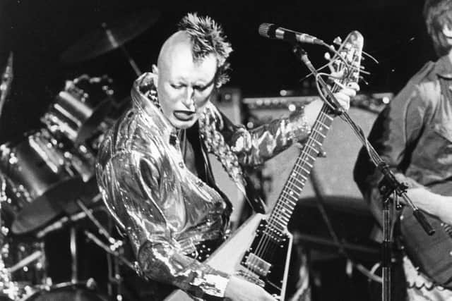 David Banks performing as Shrink live in London circa 1979.