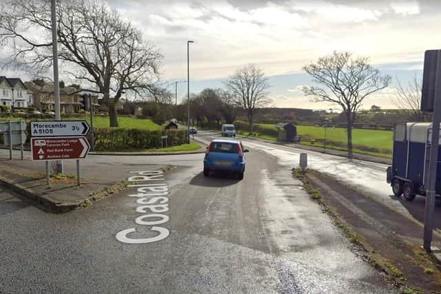 Lancashire County Council will receive £920,000 for improvements to be made to the A5105  – which connects Marine Road East with the A6 Slyne Road at Bolton-le-Sands. Photo: Google Street View