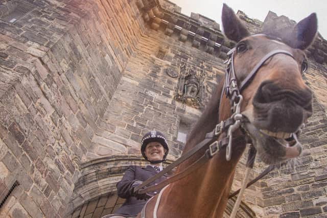 It's hoped some of the mounted branch will visit the castle this week.