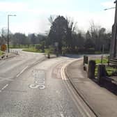 Pointer roundabout in Lancaster was closed due to a collision on South Road.