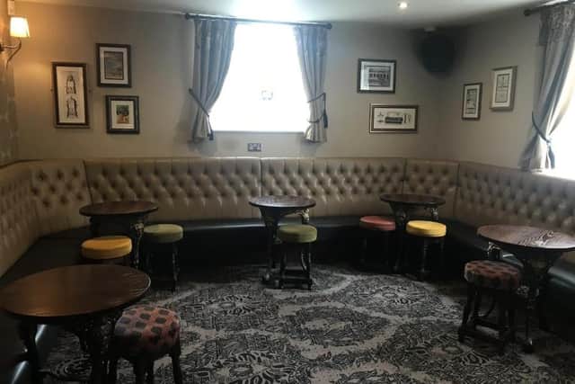 The interior bar area of The Bull for sale in Morecambe. Picture courtesy of Savills Manchester - Licensed leisure.