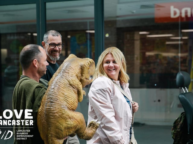 One of the mini dinosaurs at Dino Fest in Lancaster. Picture by Ginny Koppenhol.