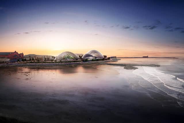 An artist's impression of the Eden Project North site in Morecambe.