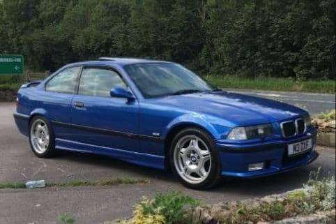 Lots of people are after the E36 M3's, and this 1997 example can be yours for £29,995.
It's Barnoldswick-based owner said: "Perfect condition. Very good service history. Grey Vader interior. Rare Aluminium doors. Original bill of sale from BMW. Always been Garaged.
"I have owned the car since 2016 and only done around 4,000 Miles. The car is completely standard with toolkit and medical box all round a very clean example."