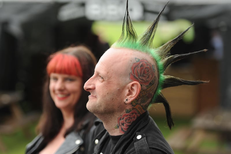 Great hair at the 2014 punk festival.
