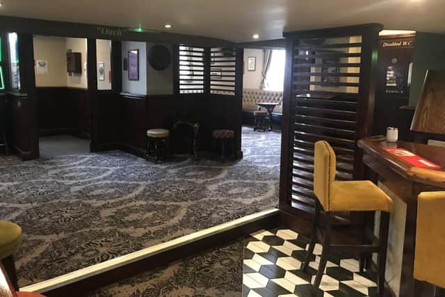 The interior bar area of the pub for sale in Morecambe. Picture courtesy of Savills Manchester - Licensed leisure.