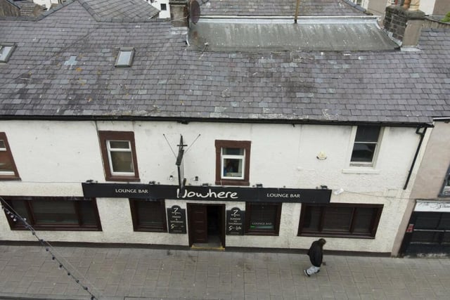 The exterior of Nowhere Lounge and Bar on Queen Street in Morecambe.