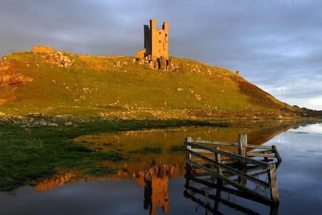 Dunstanburgh Castle. The castle was built at a time when relations between King Edward II and his most powerful baron, Earl Thomas of Lancaster, had become openly hostile.