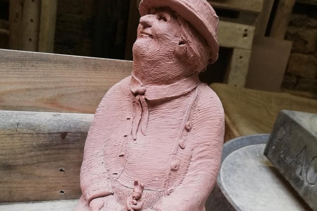 The finished Beatrix Potter clay mould.