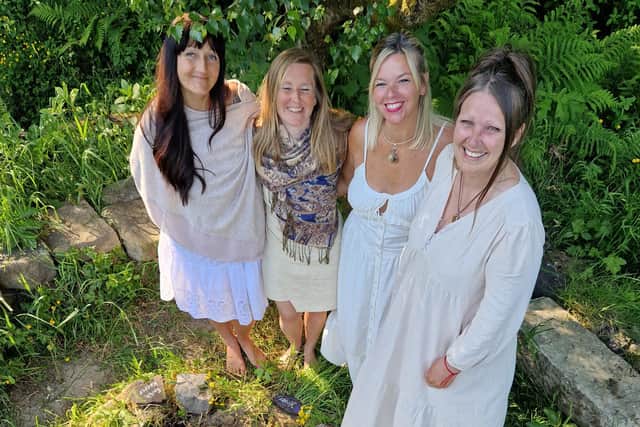 Witches festival organisers Lynsey Tidbury, Sara Carter, Paula Valsler-Fox and Cali White.