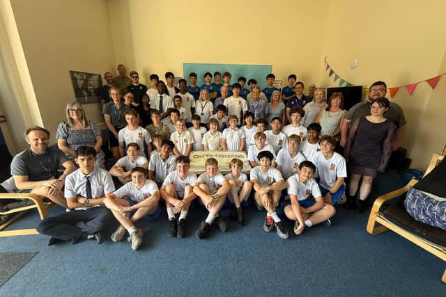 Staff and students celebrate exceptional Ofsted outcomes at Lancaster Royal Grammar School.