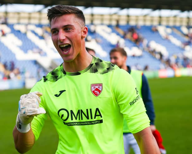 Morecambe FC keeper Stuart Moore has signed a new deal Picture: Morecambe FC