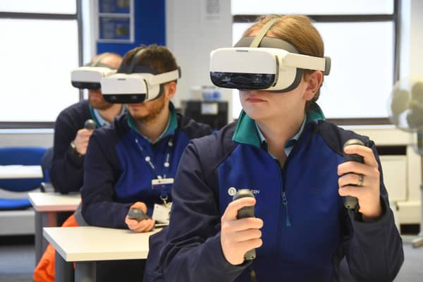 Northern Rail trainee drivers using virtual reality