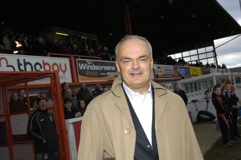 Gary Morecambe pictured at a Morecambe v Luton game.