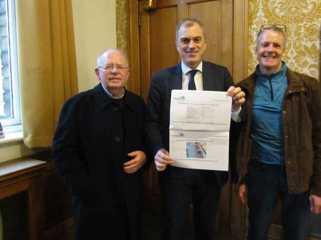Julian Smith, MP for Skipton and Ripon, meets representatives from Settle Swimming Pool at one of his surgeries.