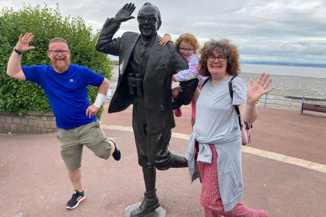A visit to the Eric Morecambe statue is a must on any family holiday in Morecambe. Picture by Fiona Myles.