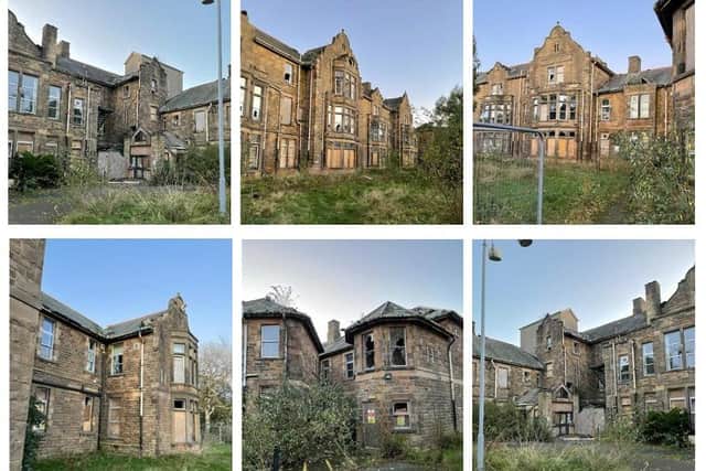 These photos by Seemore Properties show the consition of Ridge Lea Hospital Photo montage: Seemore Properties