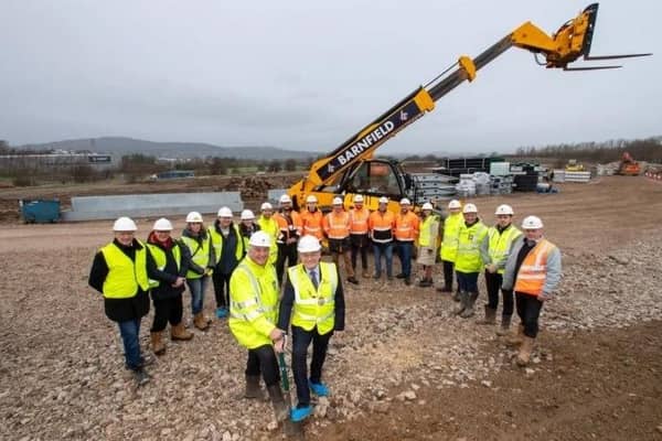 Work has begun on the new business park at Carnforth. Photo: Barnfield Cosntruction