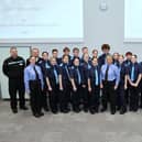 Lancaster and Morecambe police cadets with leaders and local officers.