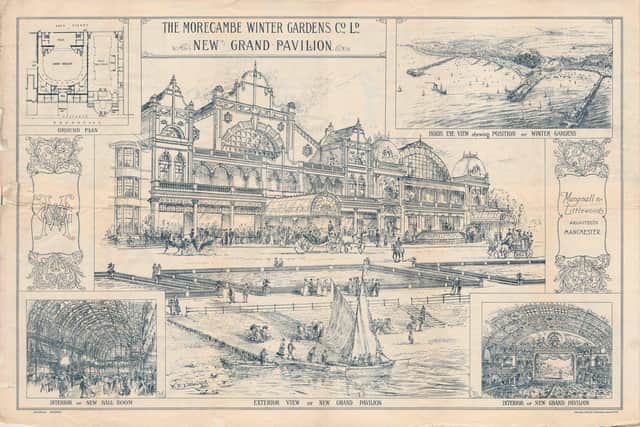 A final drawing of Morecambe Winter Gardens by architects Mangnall and Littlewoods Manchester. Picture courtesy of Morecambe Winter Gardens.