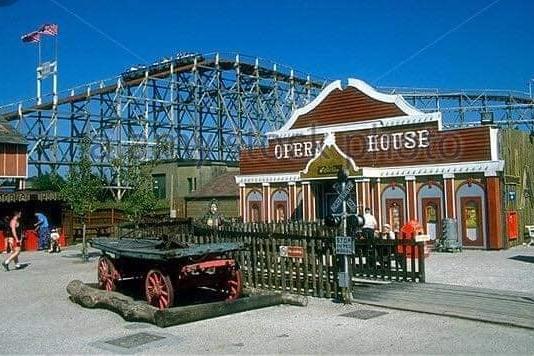 A view of the Opera House at Frontierland in Morecambe with the Texas Tornado behind it. Picture courtesy of Mac D McAllister.