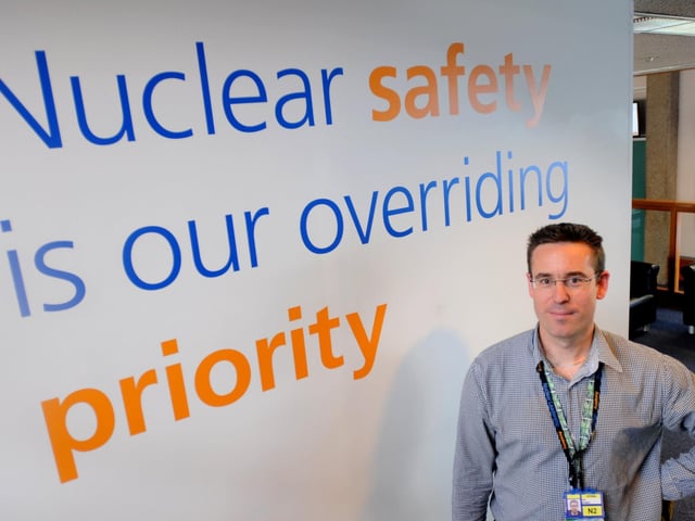 Heysham Power Station technical and safety manager, Ian Haines, in 2013.