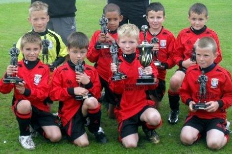 Morecambe Hawks Youth Under 9s football team won the Blackburn with Darwen Forbes Solicitors pre-season football festival. They won the final with an impressive 6-0 victory over Huncoat under 9'sfrom Manchester