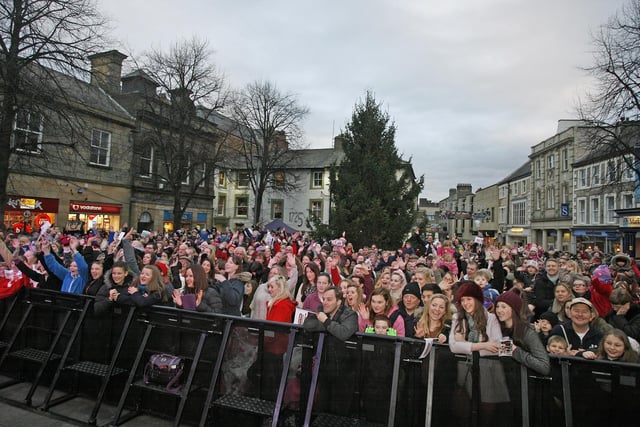 The 2013 switch-on in Market Square, Lancaster.