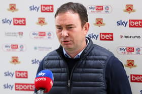 Derek Adams has outlined the money which Morecambe have spent on their training ground pitch Picture: Getty Images