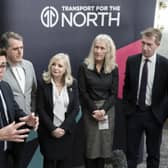 Pictured at last year's summit of Transport fir the North are, left to right Mayor of Greater Manchester Andy Burnham, Mayor of Liverpool City Region Steve Rotheram, Mayor West Yorkshire Tracy Brabin, Acting Chair Councillor Louise Gittins Cheshire West and Chester and Mayor of South Yorkshire Dan Jarvis. PA Photo. 
Photo credit: Danny Lawson/PA Wire