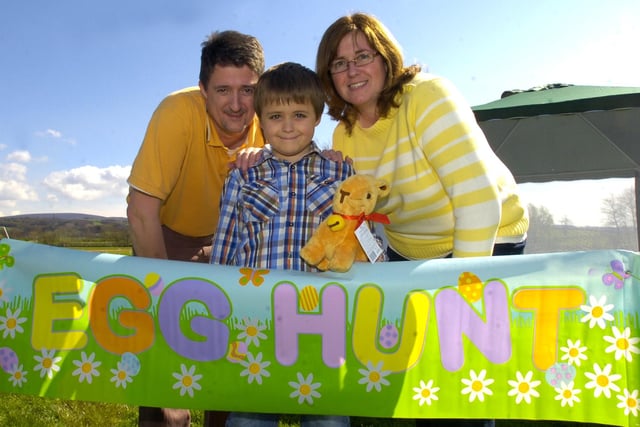 An Easter Egg hunt organised by the Mayor and Mayoress of Garstang, Michael and Robyn Halford, pictured with Nathan