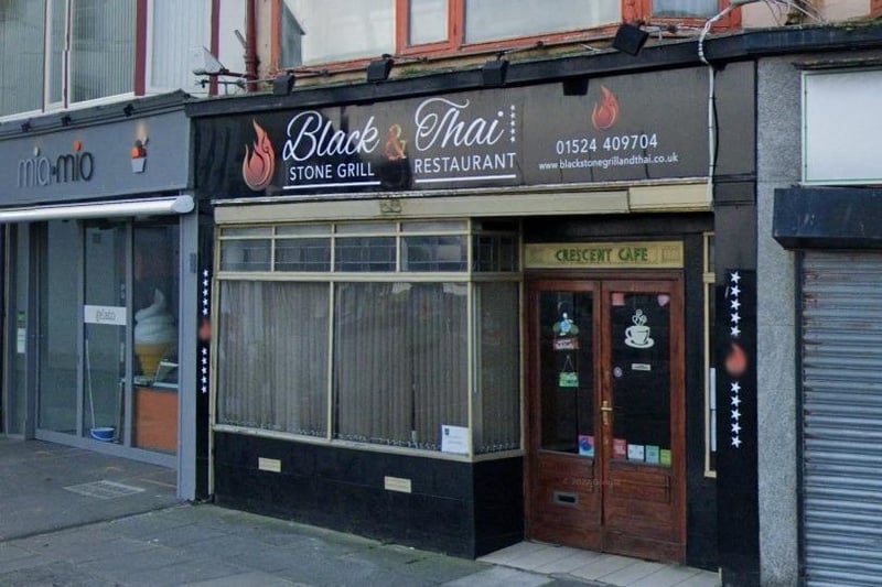 Black Stone Grill & Thai Restaurant on Marine Road Central, Morecambe, received a two star rating after inspection on February 9 this year. Improvement was necessary in the cleanliness and condition of the facilities and building. Hygienic food handling was found to be good and the management of food safety was generally satisfactory.