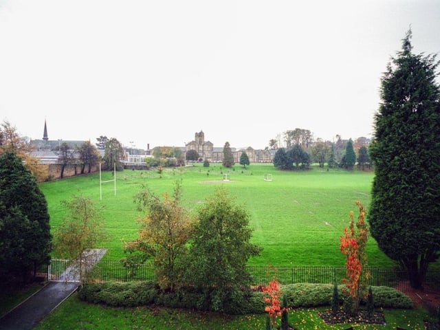 The view from ward 23 at the RLI across to Ripley St Thomas CE High School captured by Dave Clark in 2000.