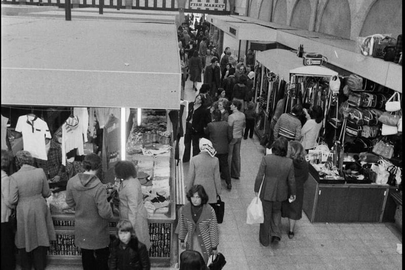 Lancaster's old Market Hall was still popular in the Seventies. Picture: Alister Firth