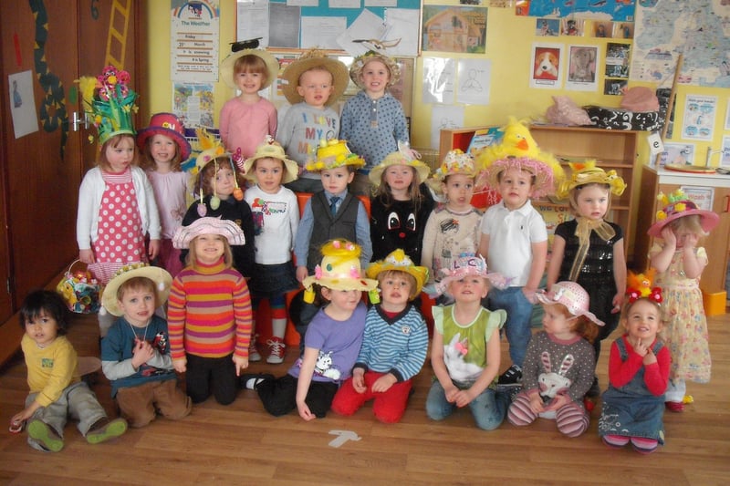 Bare Necessities Pre School Playgroup held an Easter parade for which all the children made their own hats and sang Easter songs for their families.