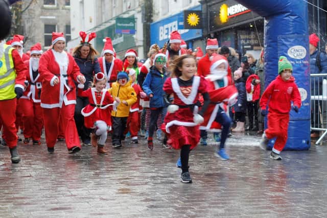 The Santa Dash in aid of CancerCare takes place this Sunday lunchtime.