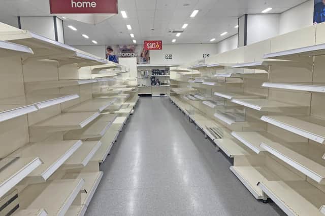 A general view of empty shelves in a Wilko store in Acton, which is one of the 52 stores which will close after the failure to secure a rescue deal for the whole business. PwC, which was appointed to oversee the insolvency last month, said it remains in talks with parties interested in buying the remaining parts of the business. It comes a day after rival retailer B&M bought up to 51 other Wilko stores in a deal worth up to £13 million. Picture date: Wednesday September 6, 2023. PA Photo. See PA story CITY Wilko Shoppers. Photo credit should read: Jordan Reynolds/PA Wire