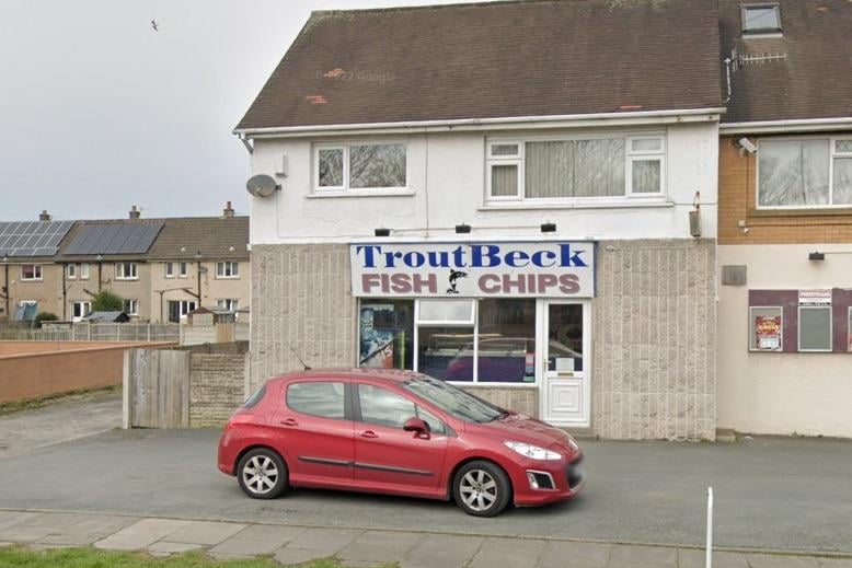 Troutbeck Fish & Chips at Windermere Avenue, Morecambe, has a current 5 star rating.