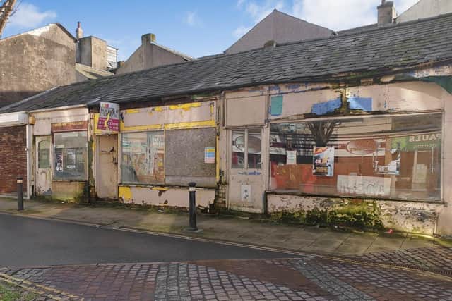 The vacant shop units on Yorkshire Street West in Morecambe are up for auction. Picture courtesy of Savills Auctions, London.