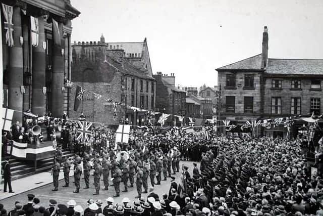 Allied Nations Day June 1942 in Lancaster. Photo from King's Own Museum.