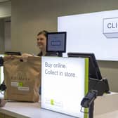 Customers can collect their order from a dedicated Click +Collect desk.